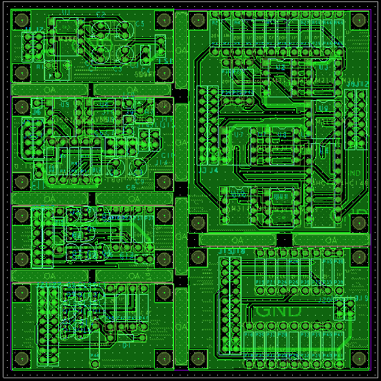 Flash ADC, DAC, Operational Amplifier, Comparator, Pre-Amplifier, Audio Amplifier PCB Artwork